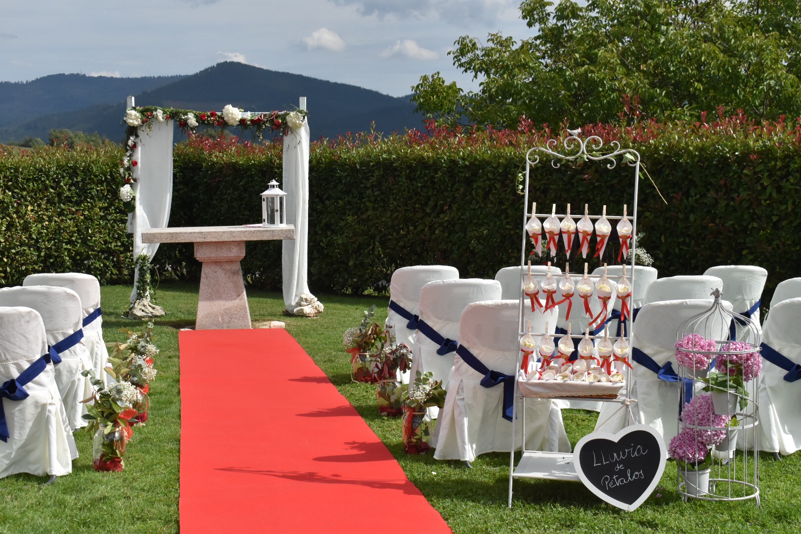 Decoración ceremonia romántica